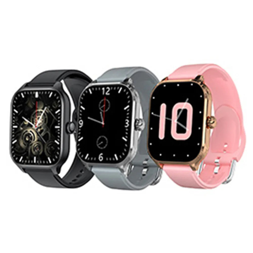 H9 Smart Watch with Bluetooth calling and health monitoring in black colour