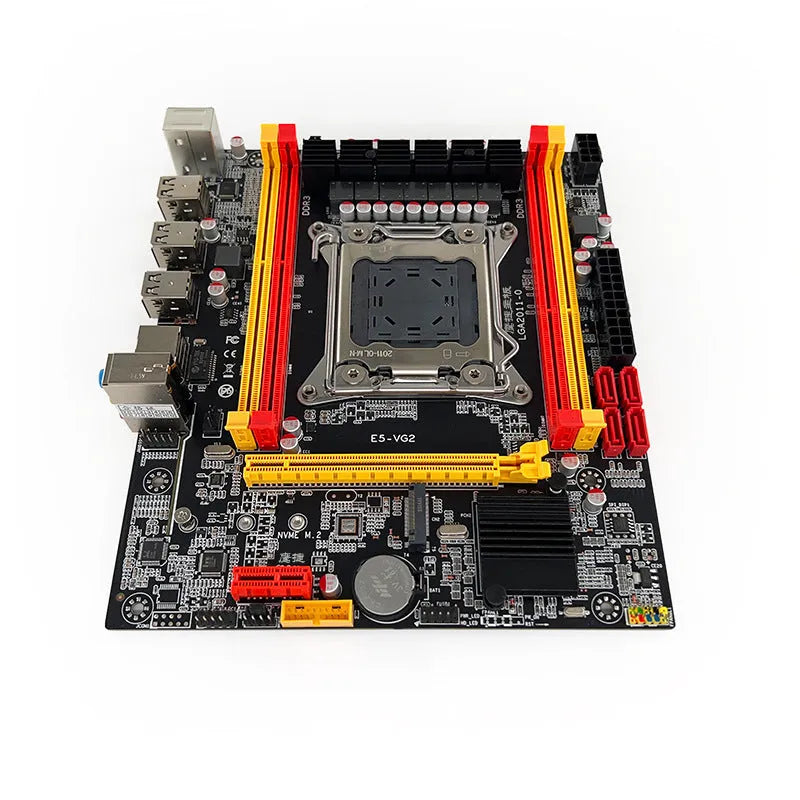 X79-VG2 desktop motherboard for LGA 2011 socket with DDR3 memory slots and PCI Express slot.