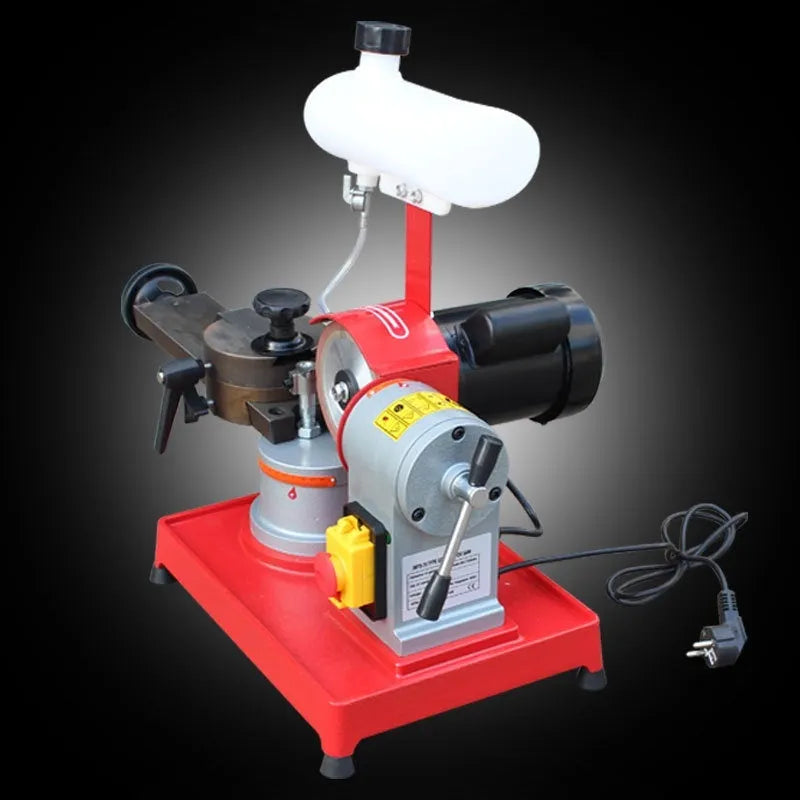 Sharpedge manual gear grinding machine for alloy circular saw blades on workshop bench