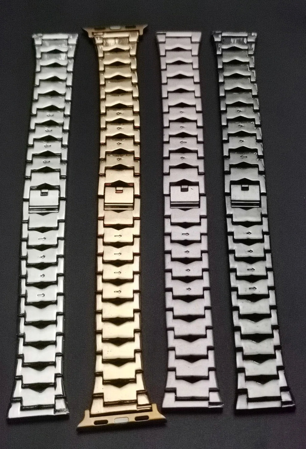 Stainless steel metal diamond watch band for Apple Watch 38mm 42mm in silver colour