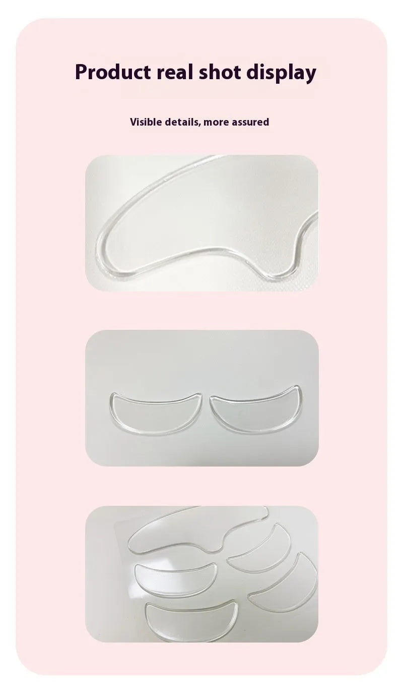 Five silicone anti-wrinkle face pasters arranged with total package weight of 26.8g