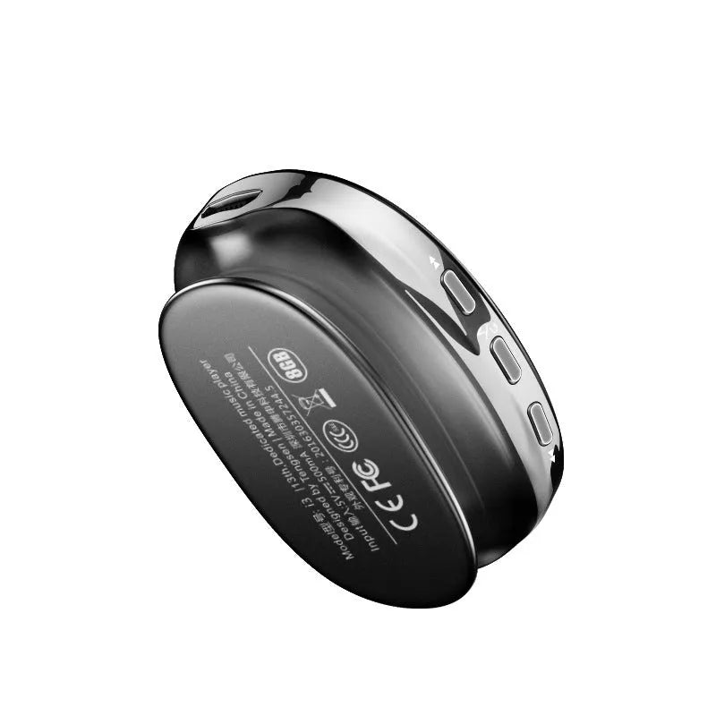 Bluetooth MP4 music player with OLED screen in black, blue or rose gold colours