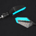 L16 Beast Spirit LED turn signal light for off-road motorcycle, plastic and acrylic construction, hook-shaped daytime running light.