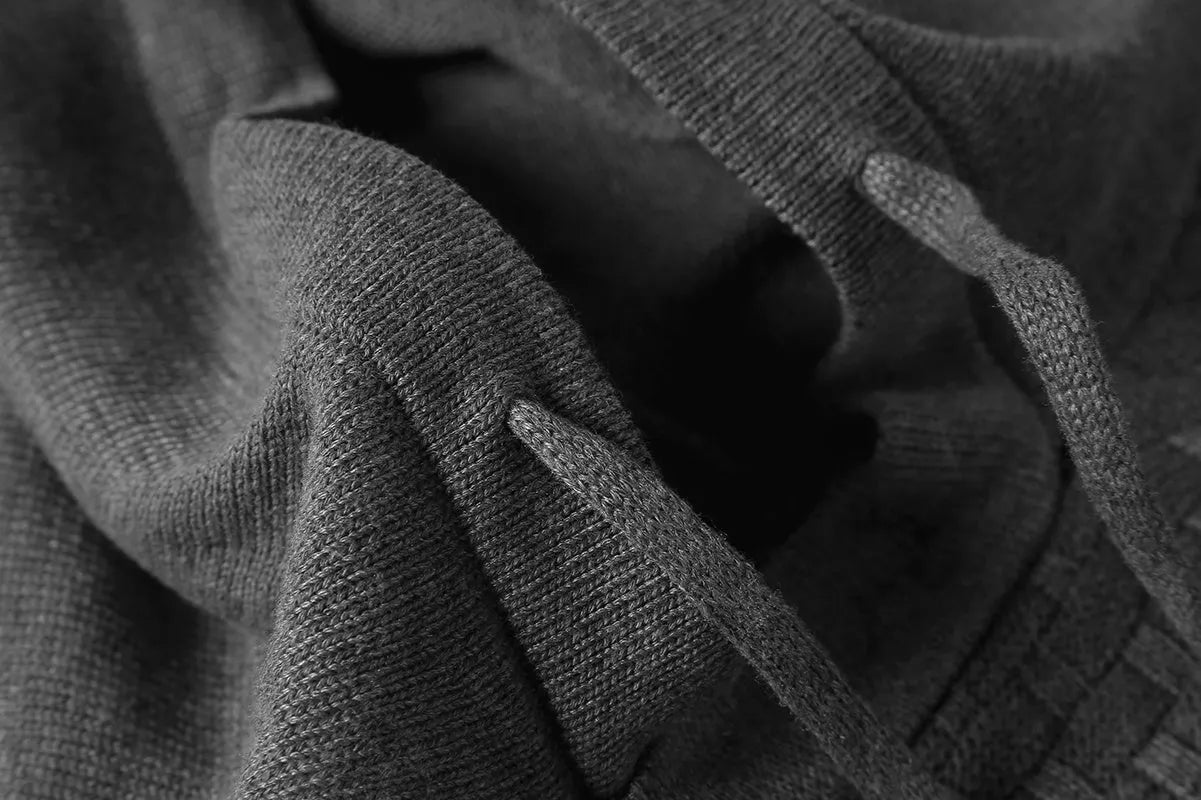 Men's hooded sweatshirt in a cotton-polyester blend shown in one of nine available colours.