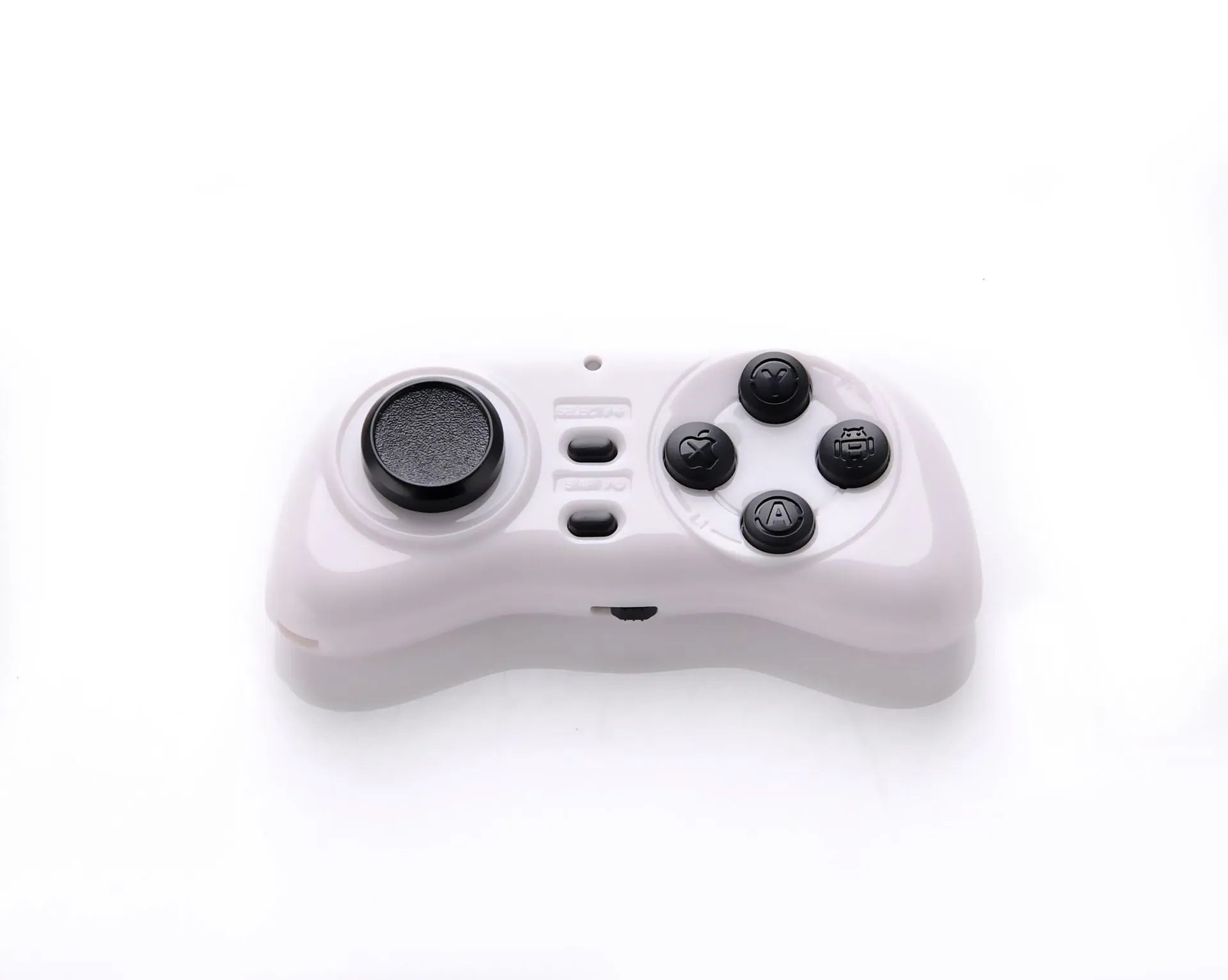 608 Mini Bluetooth Smart Gamepad portable mobile controller in black plastic with buttons