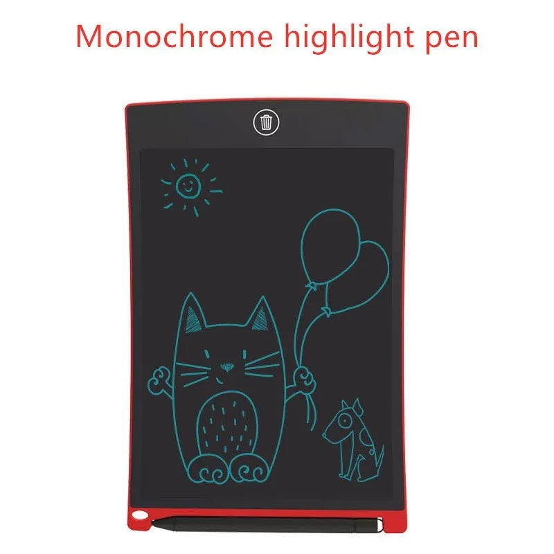 8.5 inch black LCD writing tablet H8S with flexible display and one-key clear button