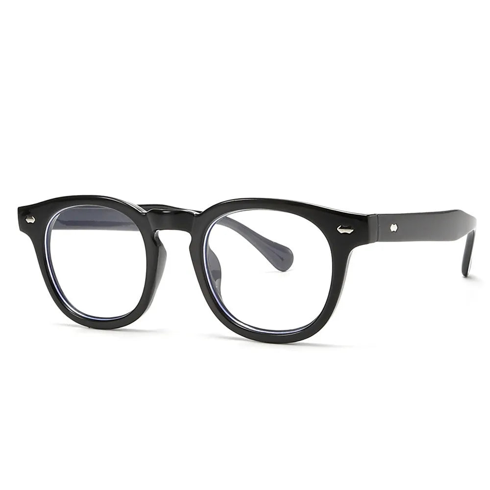 Simple round rim sunglasses with retro Hong Kong style design in multiple colour options