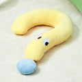Blue or yellow rectangular pet pillow measuring 62x39 cm for cats and dogs