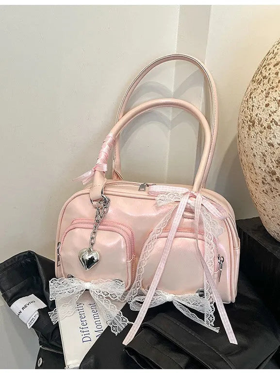 Large capacity casual shoulder bag in soft PU material with cross-body design and mobile phone pocket