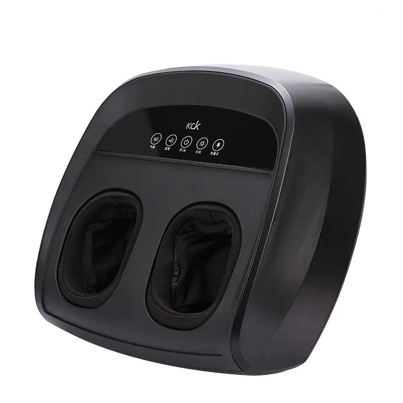 Flip automatic foot massager in black, red, or white colours with infrared and sterilisation functions
