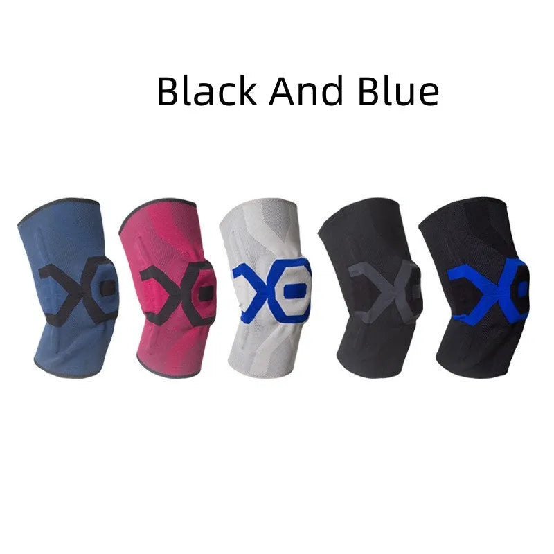 Men's silicone knee pads for athletic protection in multiple colour options