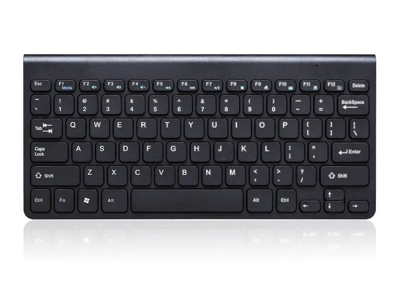 Black and white wireless keyboard and mouse set with 4G receiver showing 10-metre range