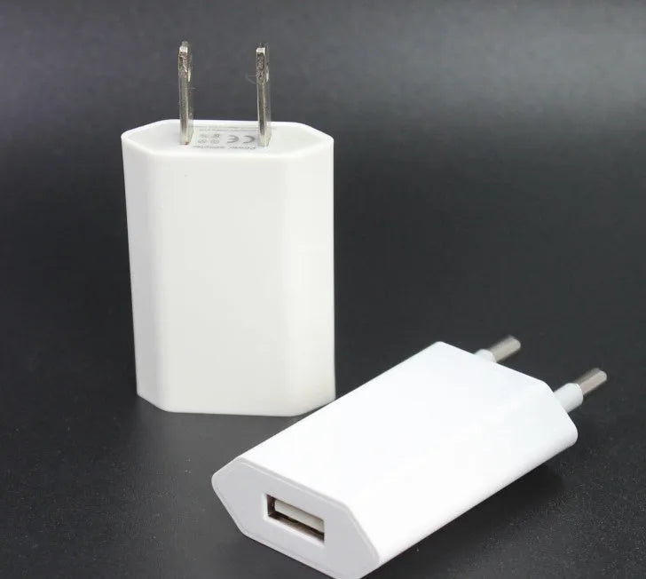 5V 2A USB wall charger with Lightning cable compatible with iPhone and iPad models
