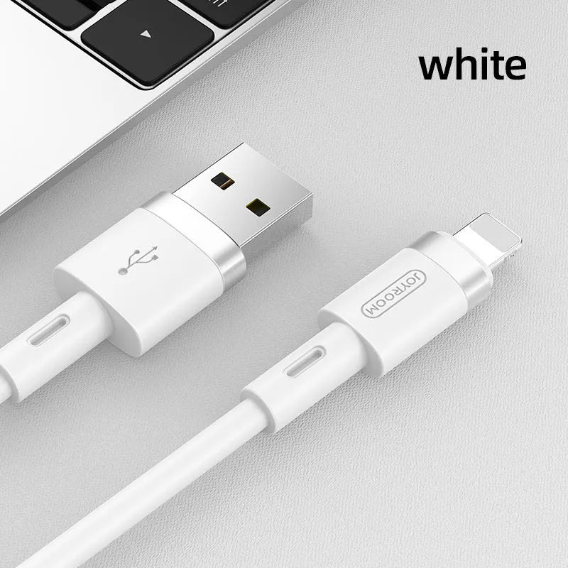 Type-C charging cable with straight connectors in five colour options