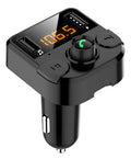 Black BT36B car Bluetooth MP3 player with 1.1-inch display and cigarette lighter plug.
