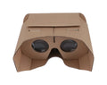 Carton virtual reality 3D glasses for mobile phones with photo colour design.