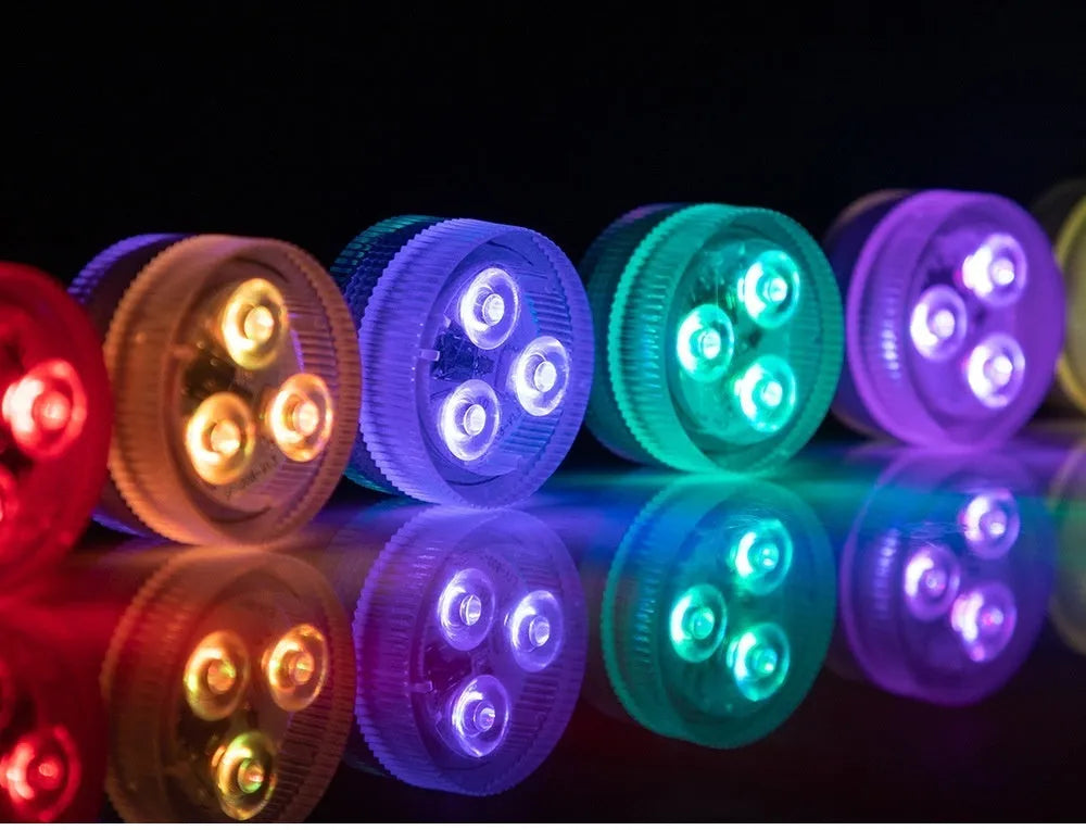 LED waterproof remote control diving light for fish tank with plastic shell