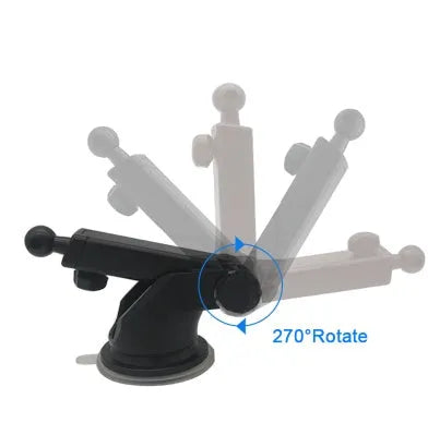 Universal telescopic car phone bracket with adjustable long rod