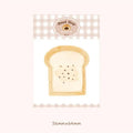 Food Bread Handbook Note Paper pad showing 30 sheets on an 85mm by 120mm back card.