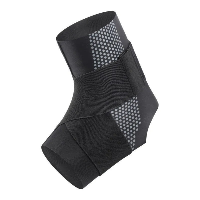 Black Lycra ankle support brace for sports protection and rehabilitation
