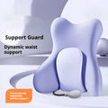 Ergonomic memory foam backrest waist pad in multiple colour options with removable cover