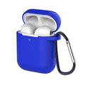 Liquid silicone clamshell cover for Apple AirPods first and second generation in multiple colours.