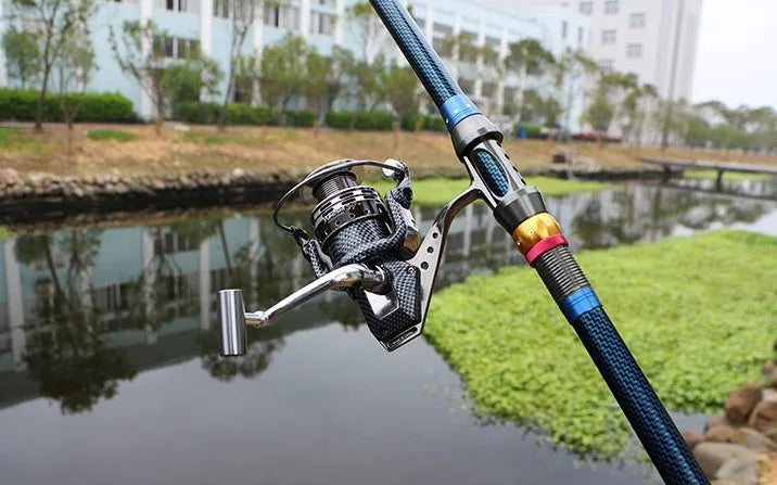 Full metal spinning fishing reel with 13+1 axis and high-hard aluminium alloy wire cup