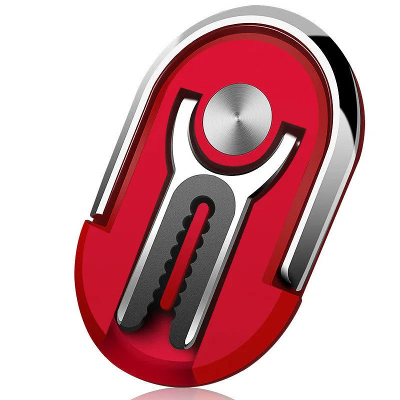 Universal car phone mount bracket with adhesive base and adjustable ring in multiple colour options.