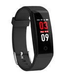 Colour screen smart bracelet with OLED display in black, blue or violet with IP67 waterproof rating