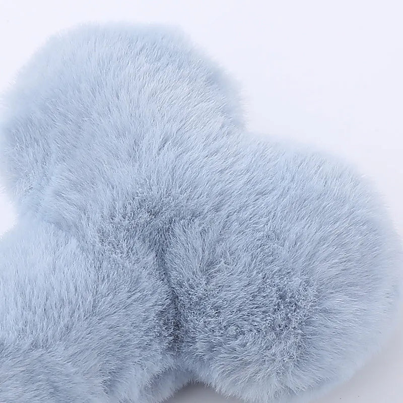 Love bone shaped plush dog toy with Bb sound chip in blue colour