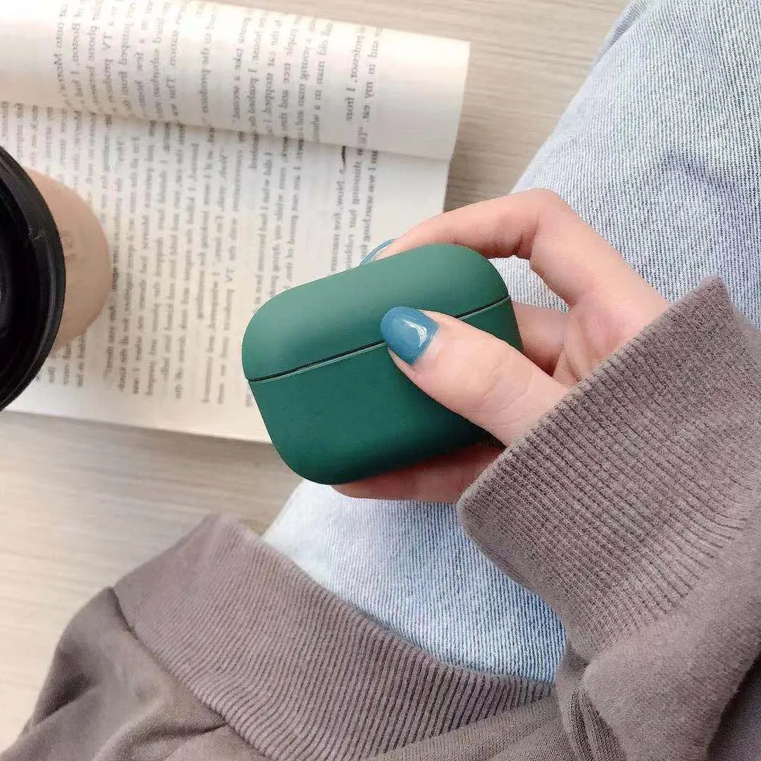 Plastic protective case for Apple AirPods Pro headphones in multiple colour options.