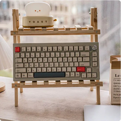 Chidu V75 aluminum mechanical keyboard with 81 keys and RGB lighting in a metal shell