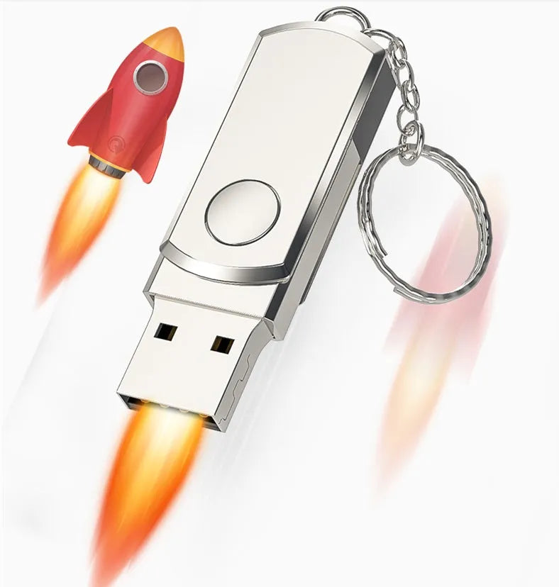 Metal USB flash drive 128GB 256GB gold rose gold silver for iPhone OTG
