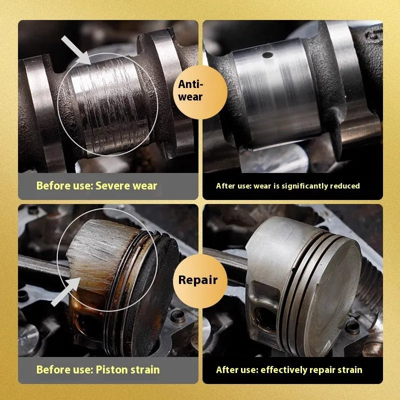 60ml engine anti-wear oil additive in white packaging for petrol and diesel engines