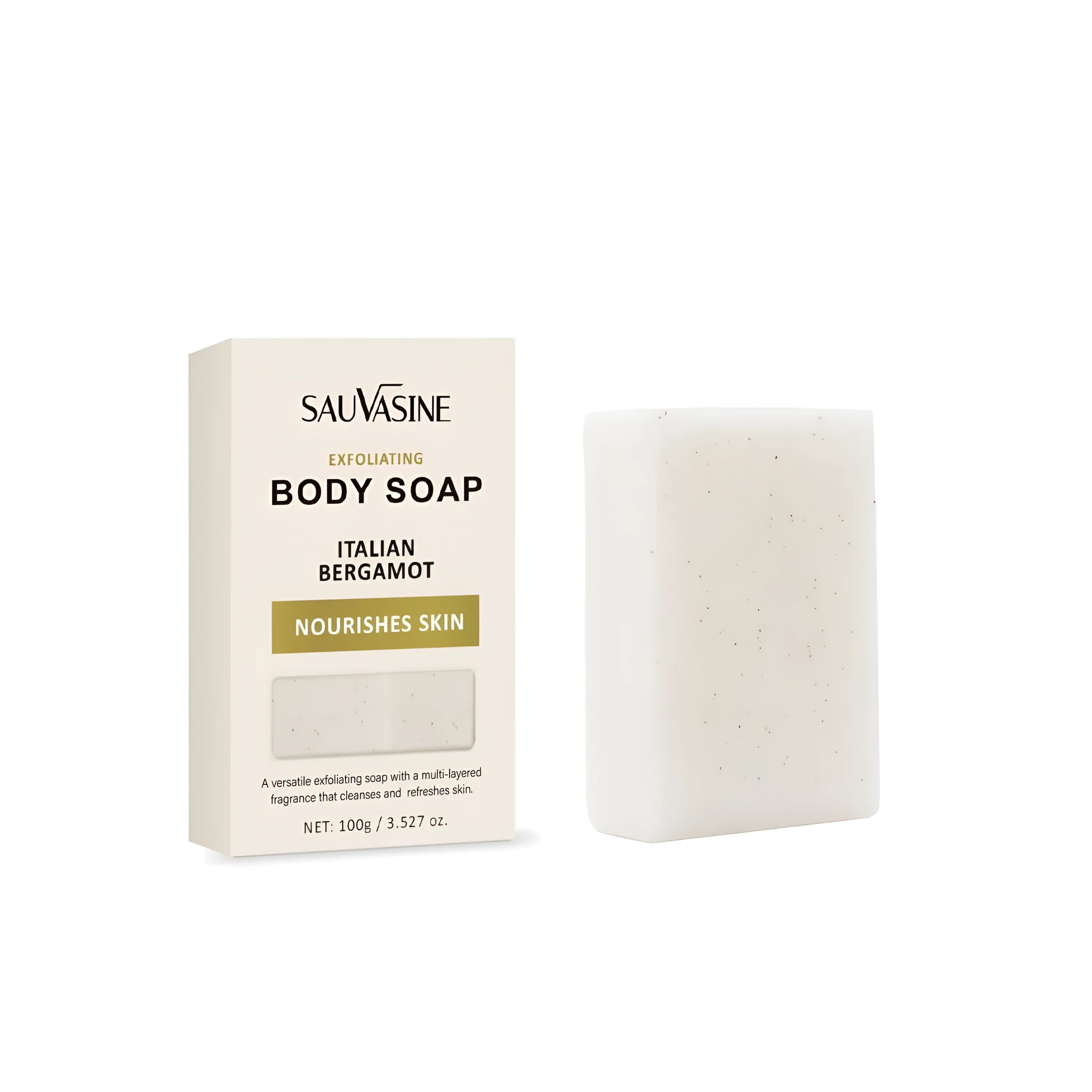 SWXA386 exfoliating and moisturising manual body soap bar for adults.
