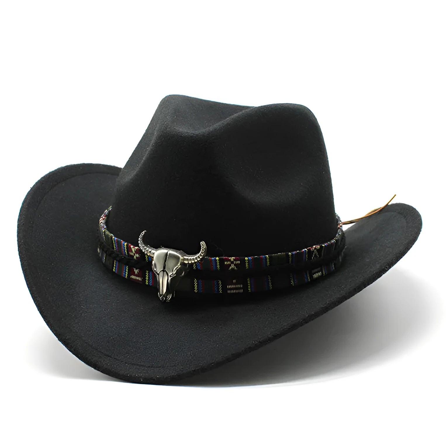 Western cowboy hat in bell crown style made from polyester fabric available in multiple colours