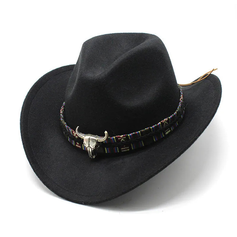 Western cowboy hat in bell crown style made from polyester fabric available in multiple colours