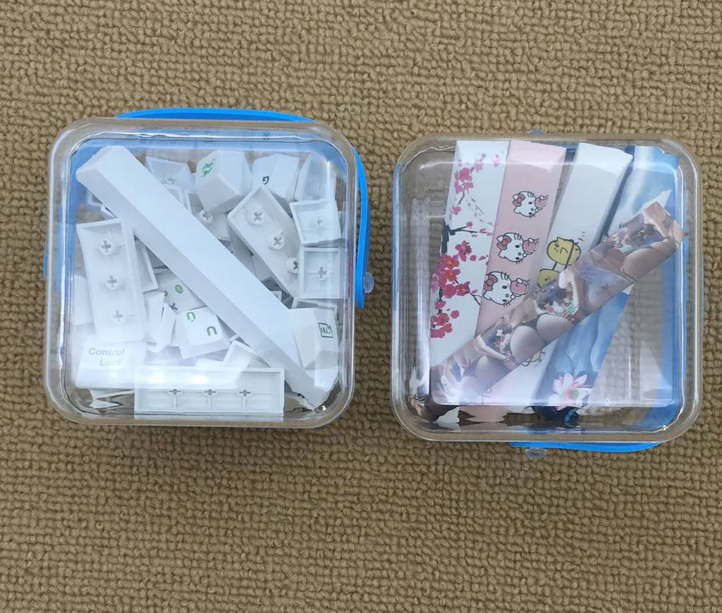 Set of heat sublimation keycaps in Japanese layout on PBT plastic for mechanical keyboards