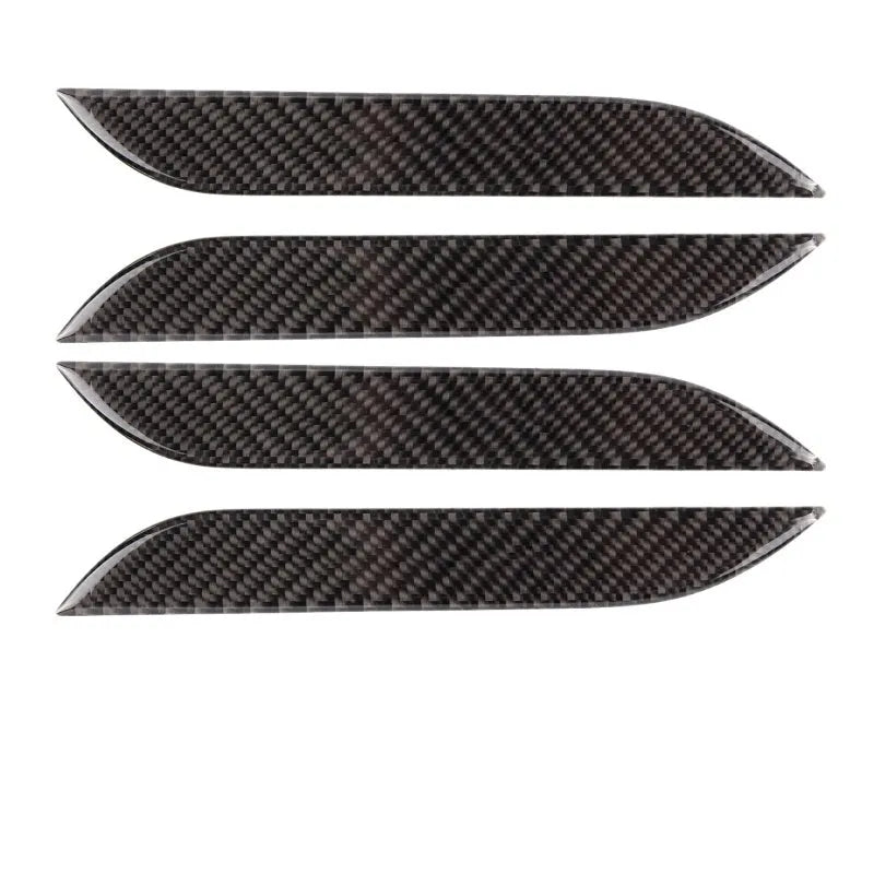 Four carbon fibre adhesive protection films for Tesla Model S door handles
