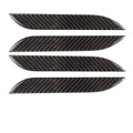 Four carbon fibre adhesive protection films for Tesla Model S door handles