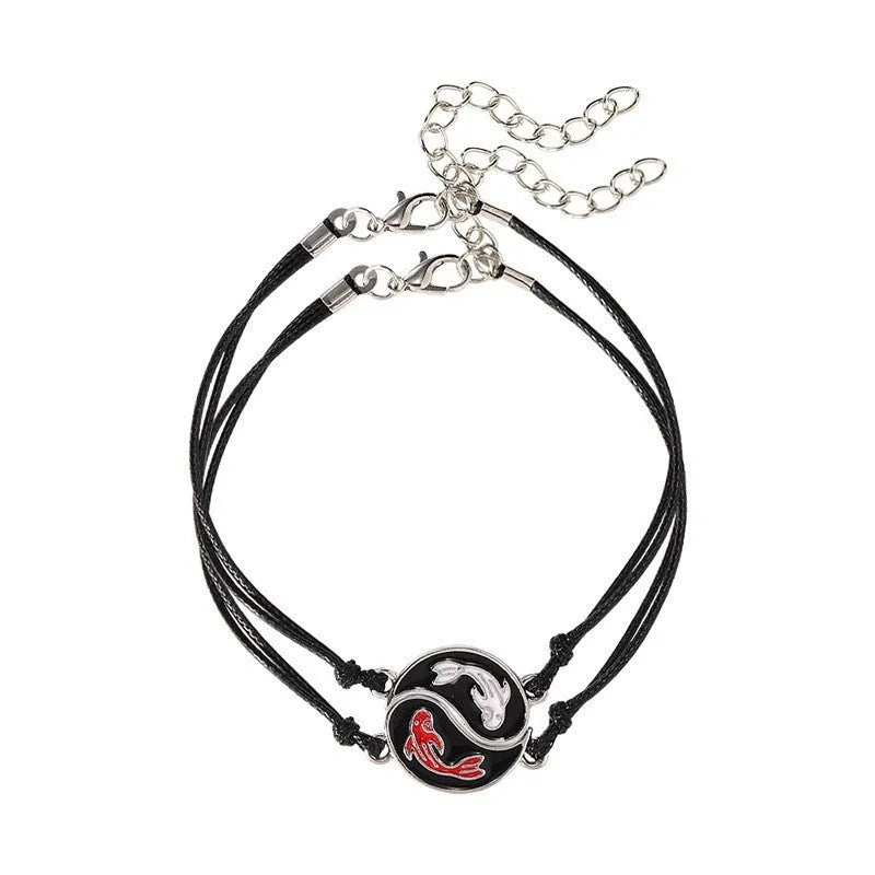 Alloy eight-diagram shaped appetizer bracelet with electroplated finish.