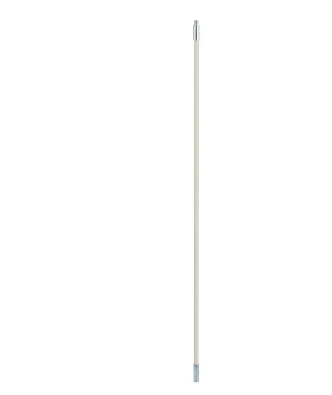 Flexible metal rod chimney cleaning brush with nylon bristles for dryer pipes and ducts