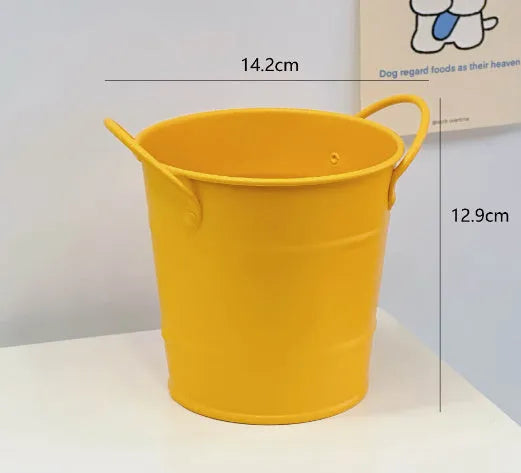 Round metal pen holder for desktop organisation available in multiple colours