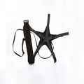 Black football juggling belt with 2-metre strap for solo training and ball control practice