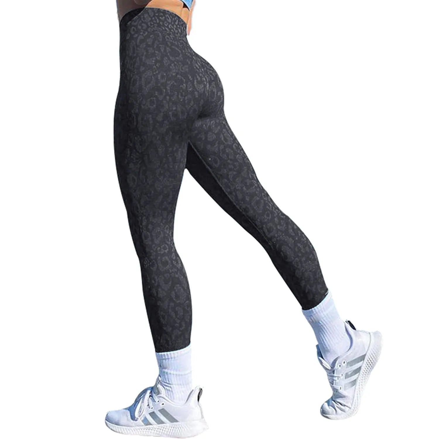 Women's push up booty leggings in a camouflage pattern for gym and yoga workouts.