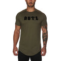 Men's cotton blend gym shirt in multiple colours with size options for fitness workouts