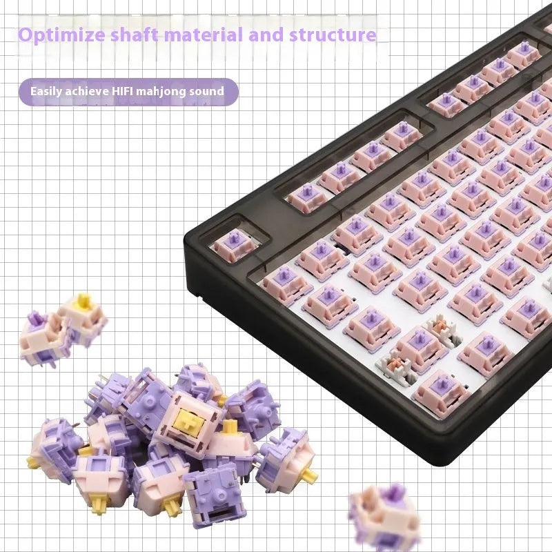 Single MMD Princess linear mechanical keyboard switch for custom keyboard builds.