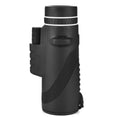 Black HD 40x60 mobile phone monocular telescope with waterproof housing and fully coated lenses