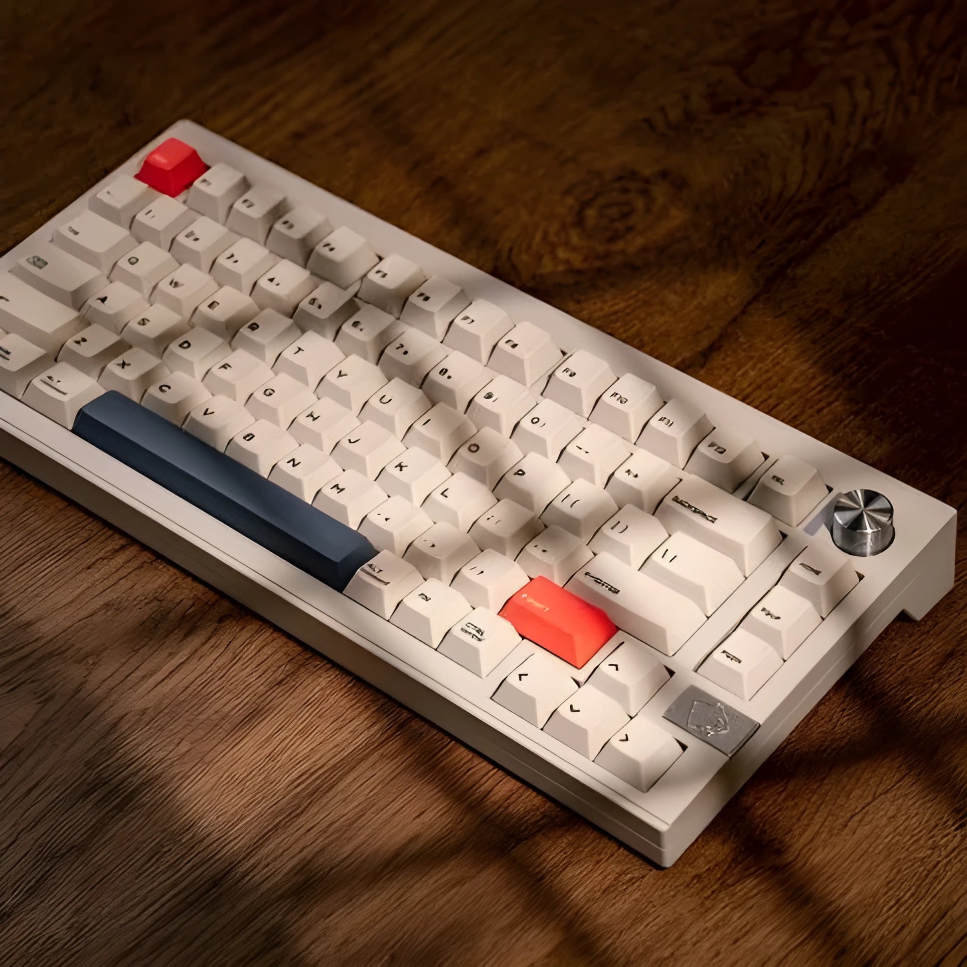 Chidu V75 aluminum mechanical keyboard with 81 keys and RGB lighting in a metal shell