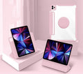 Magnetic acrylic protective shell for iPad with aviation-grade glass and detachable pen slot, black colour